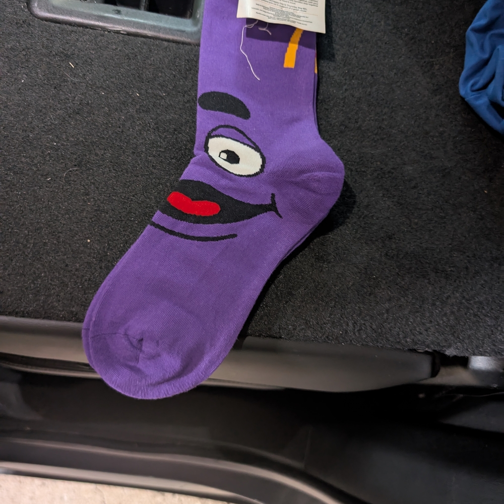Grimace Mc Donald's 2025 Socks Limited Edition